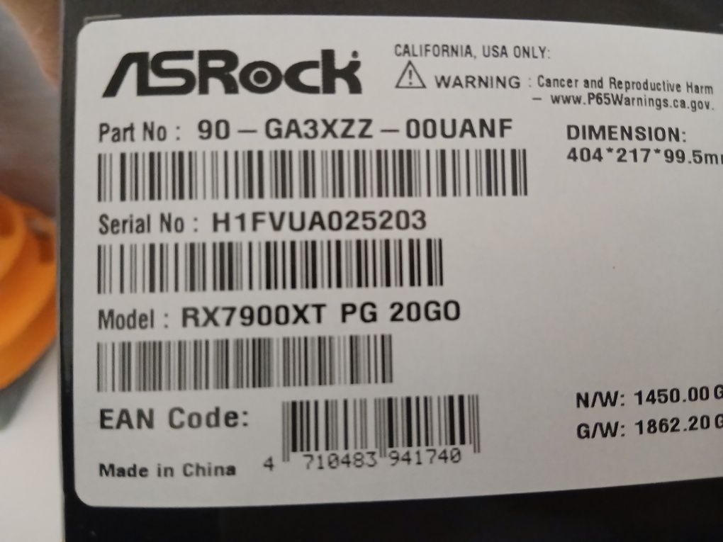 Видеокарта rx7900xt 20gb