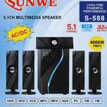 SUNWE S-588 – это 5.1-канальная мультимедийная акустическая система