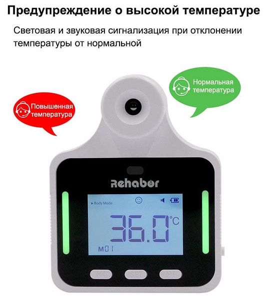 1.5 метра. Стационарный бесконтактный термометр KF150 . Тепловизор