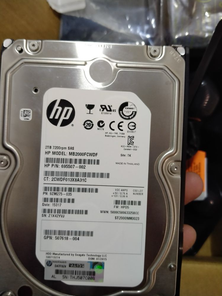 Продам жесткие диски по 2 Tb, 2 шт.