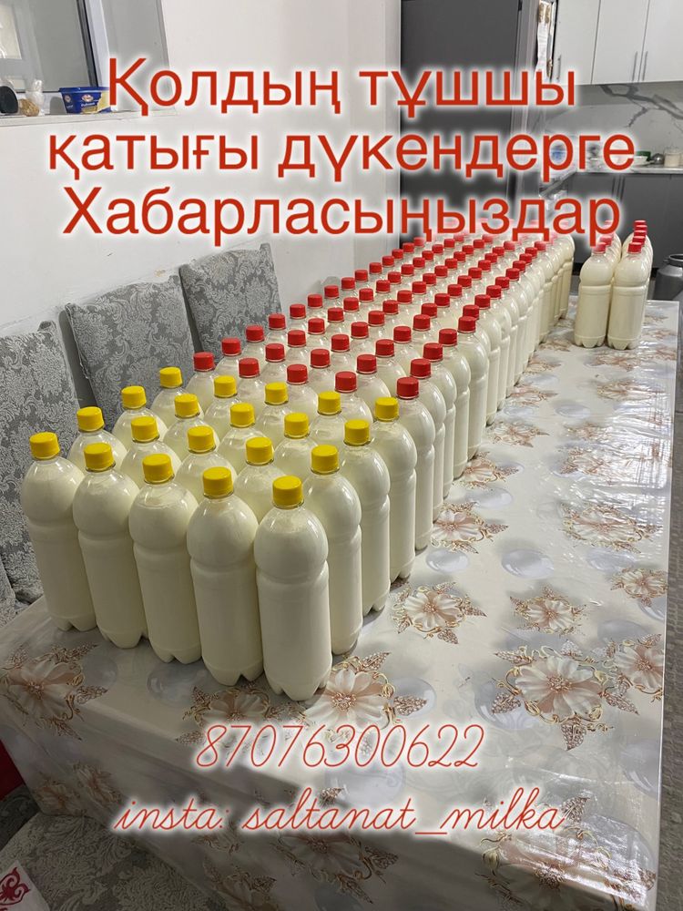 Қатық, айран, құрт, сары май, қаймақ (сметана), ақ ірімшік (творог)
