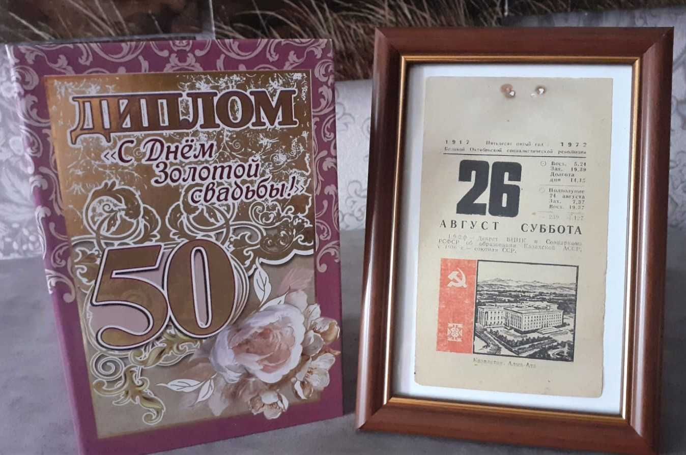 Оригинальный Подарок на День Рождения. Лист календаря СССР