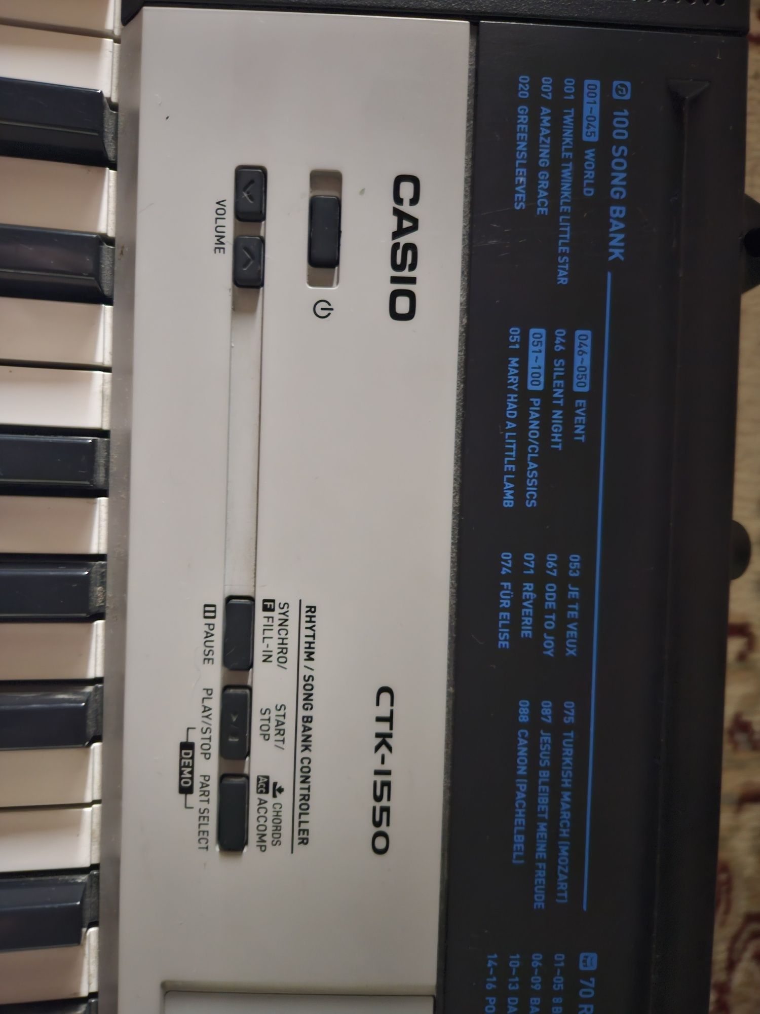 Синтезатор CASIO CTK 1550
