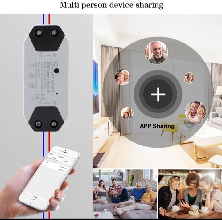 Смарт Wi-Fi переключатель света, умный дом, WI-FI реле