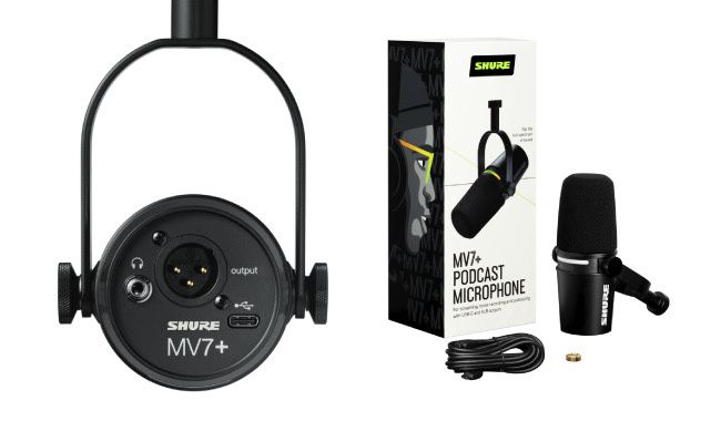 Динамический Микрофон для подкаст и др Shure MV7+