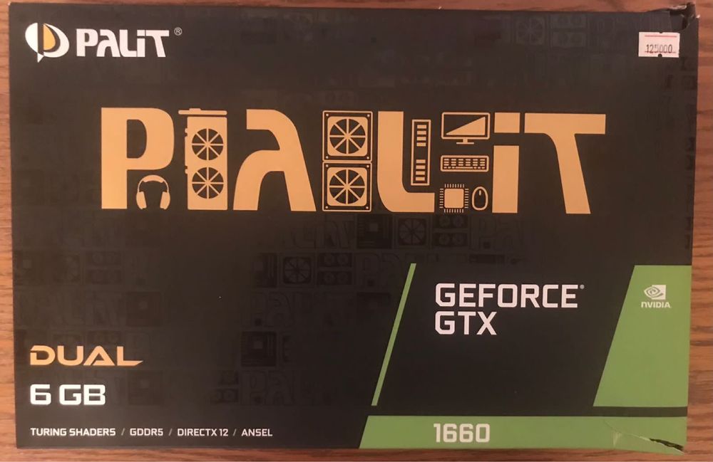 Видеокарта Geforce GTX 1660 6GB, в идеальном состоянии