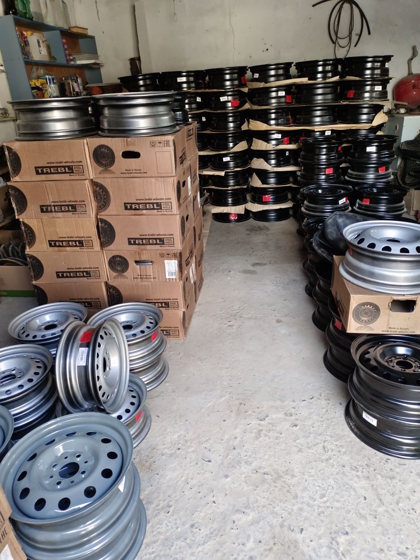 Новые штампованные диски R13,R14,R15,R16,R17 Жаңа Темір дискілер