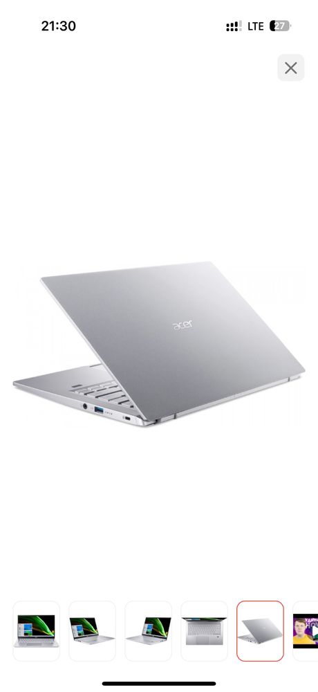 Ультрабук Acer Swift 3 / Ryzen 7-5700U