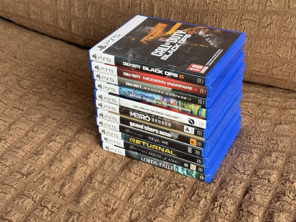 Игры на PlayStation 5 ,диски Call of Duty,Метро,Сэкбой,GTA5,Returnal