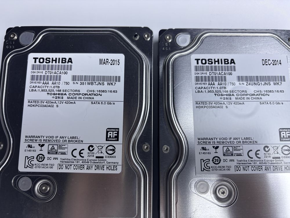 Жесткие диски HDD на 1 тб