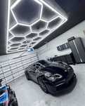 led лед освещение для гаража детейлинга  автомойки барбершопа соты