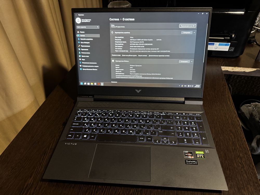 HP Victus 16.1 в идеальном состоянии.