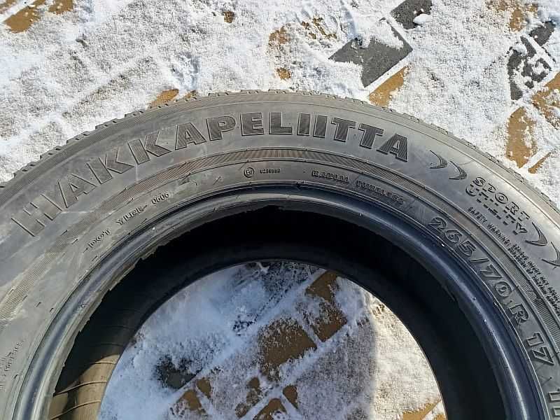 Шины 265/70 R17 - "Nokian Hakkapeliitta Sport" (Финляндия), зимние.