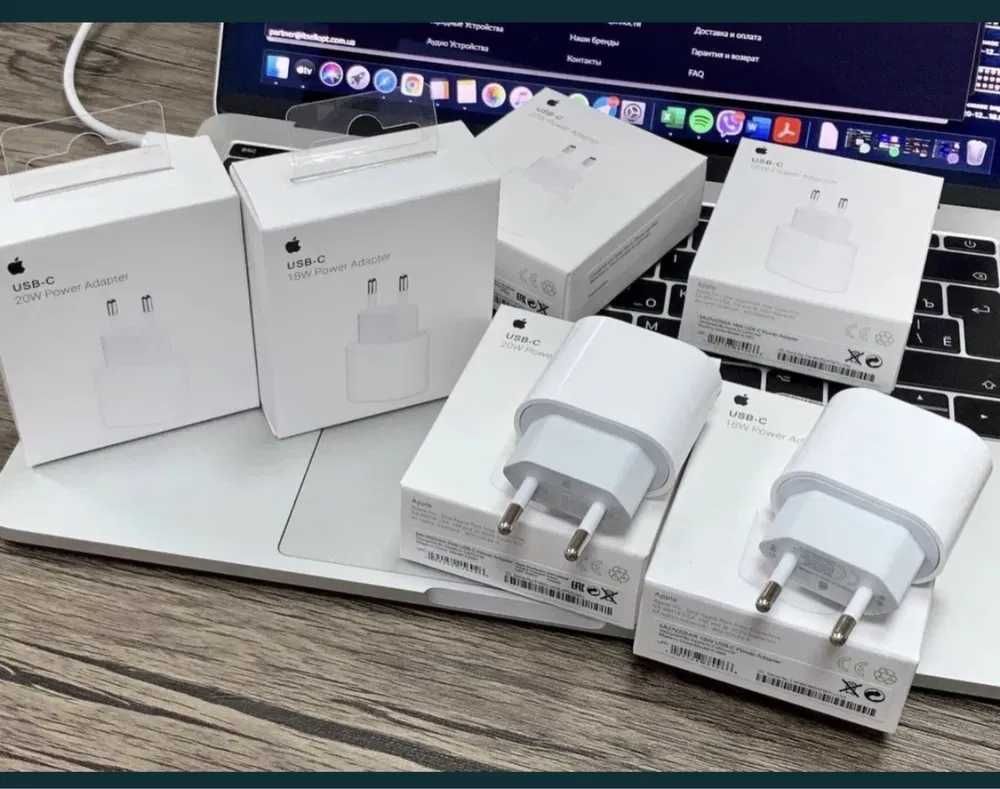 Продам оригинальные зарядные устройства Apple 20W. Цена — 7 990 т