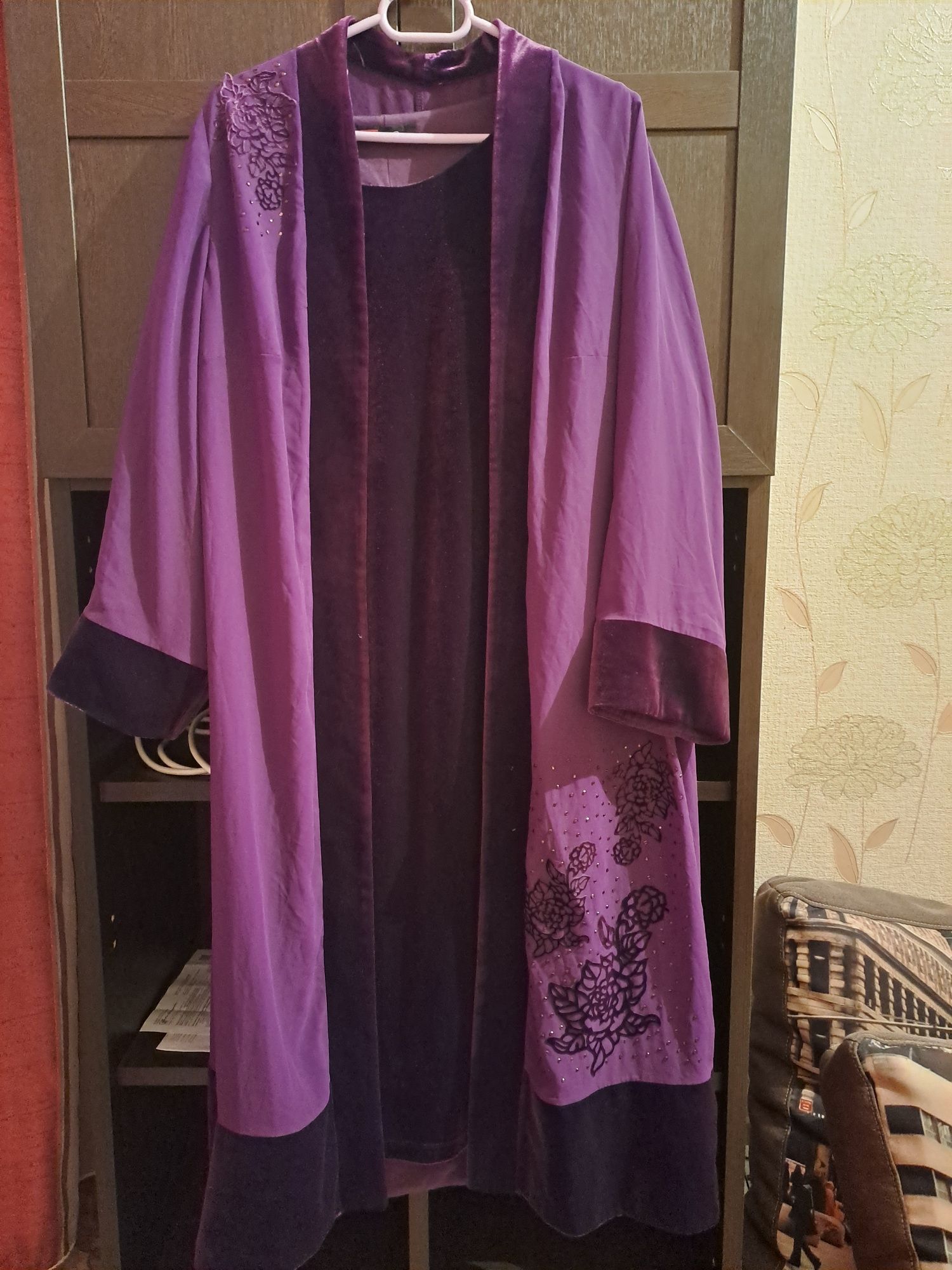 Платье велюр 48-50 Турция