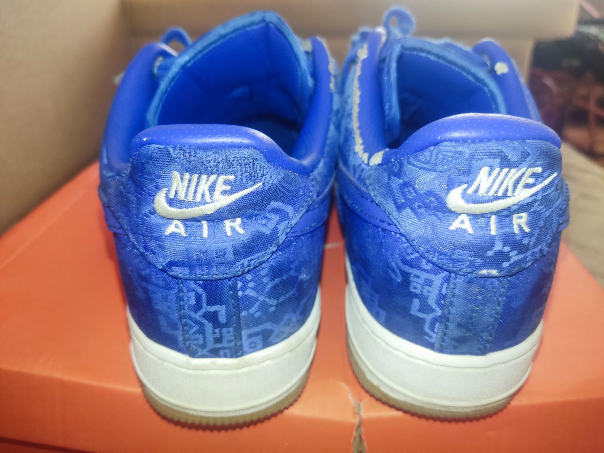 Кроссовки Nike Air Force 1 Low x CLOT Blue