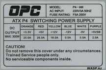 Қуаттағыш блок OPC P4-300