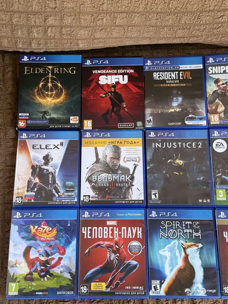 Игры на playstation 4 диск пс 4 в ассортименте