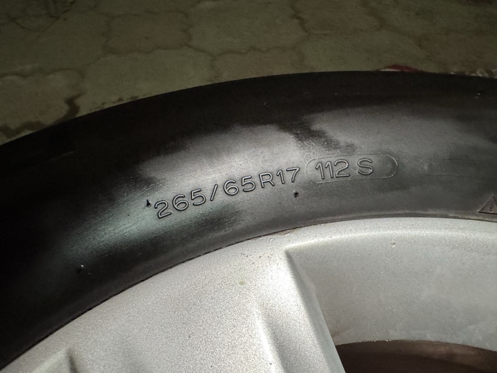Michelin 265/65 R17 с литьем от Prado – 1 шт, зимняя шина + диск
