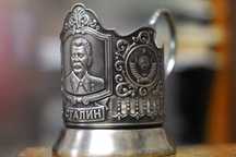 Подстаканник "Сталин" . клеймо с глухарём