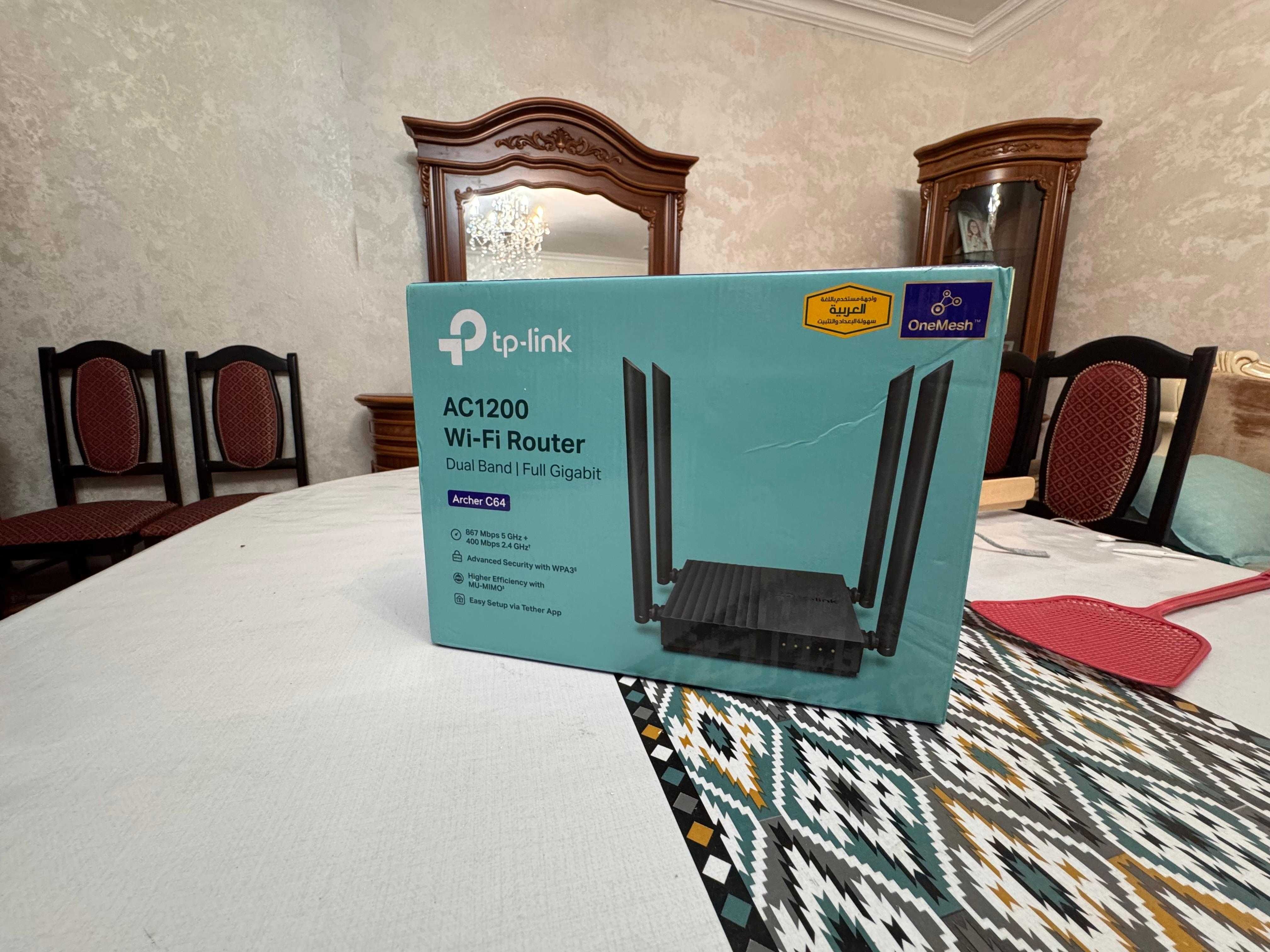 TP-Link Archer C64 AC1200  Почти Новый Wi-Fi Роутер (Gigabit)  Модем