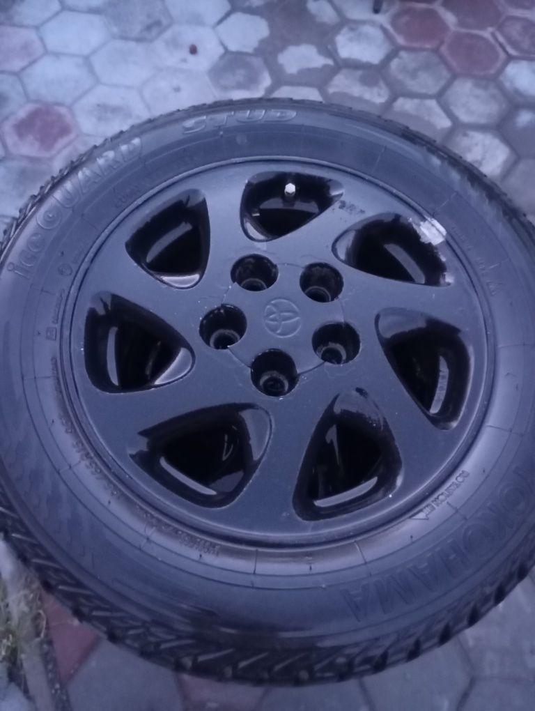 Шины + титанки Yokohama R15 Зима шипы с дисками