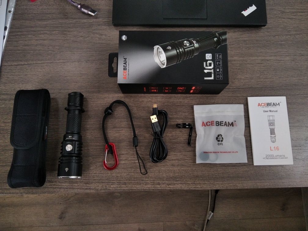 Тактический фонарь Acebeam L16 2000 люмен