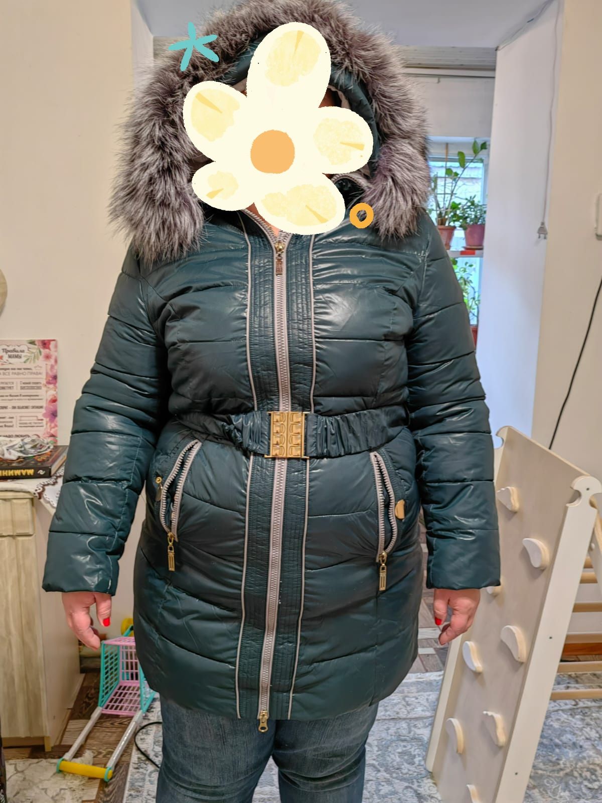 Пуховик женский очень тёплый