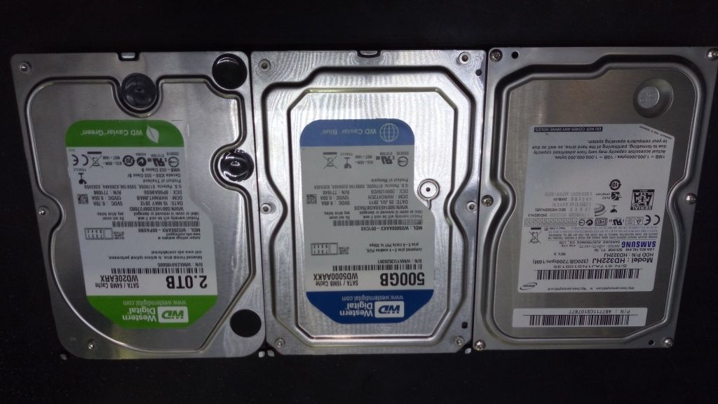 Жёсткий диск 1 ТB SATA 2.5" и 3.5" с трёхмесячной гарантией