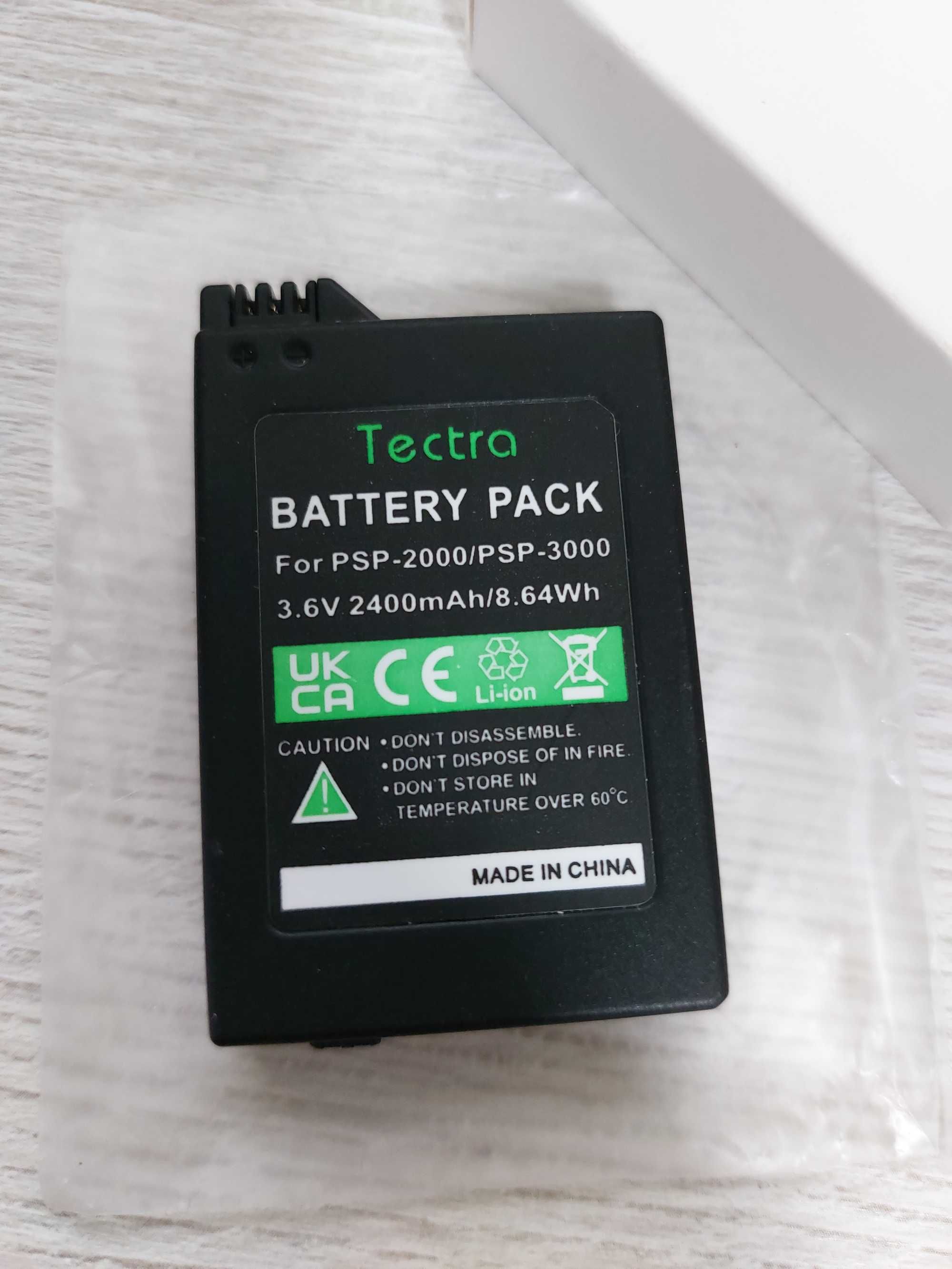 Батарейки аккумуляторы Tectra на Sony PSP для 2000, 3000 моделей.