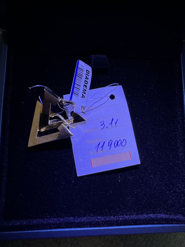 Золотые серьги продам