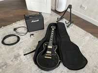 Epiphone Les Paul Custom + Marshall CODE25 + комплект