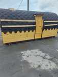 Баня мобильная бочка 2.4×4 метра