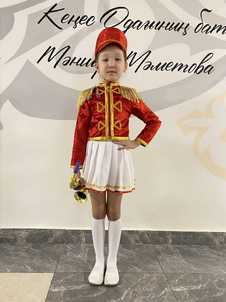 Костюм гусара для девочки 5-7 лет