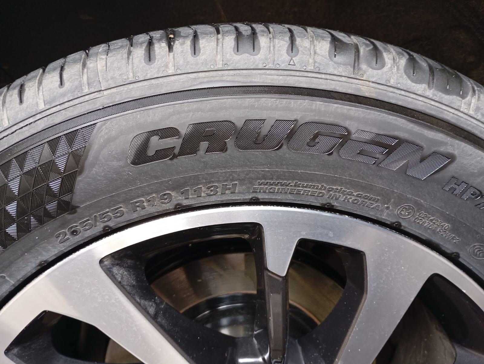 Новые шины kumho 2024 года 265/55/19