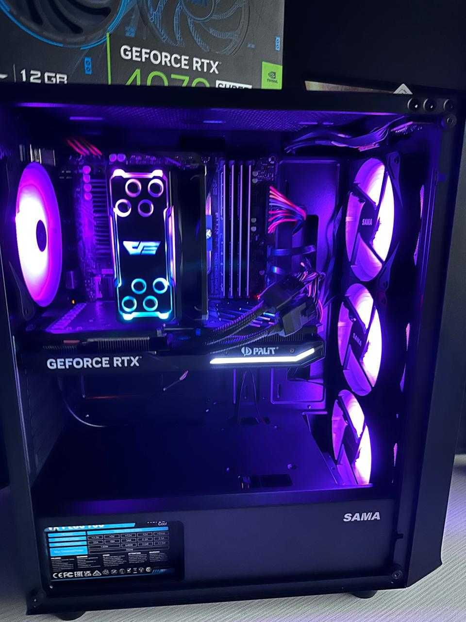 Игравой компютер /системный блок Ryzen 5 5500/RTX3060 16 озу 512 ссд