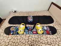 Сноуборд Burton+крепления Salomon+чехол