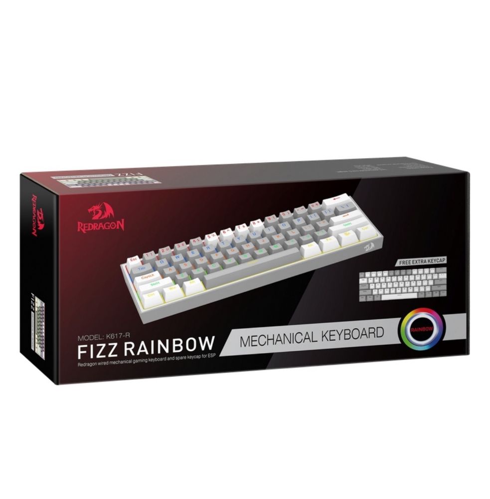 Клавиатура Redragon Fizz K617-R белый