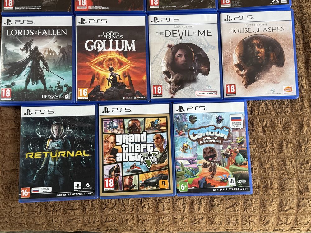 Игры на PlayStation 5 ,диски Call of Duty,Метро,Сэкбой,GTA5,Returnal