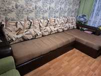 Продам угловой диван и кресло - кроватьь