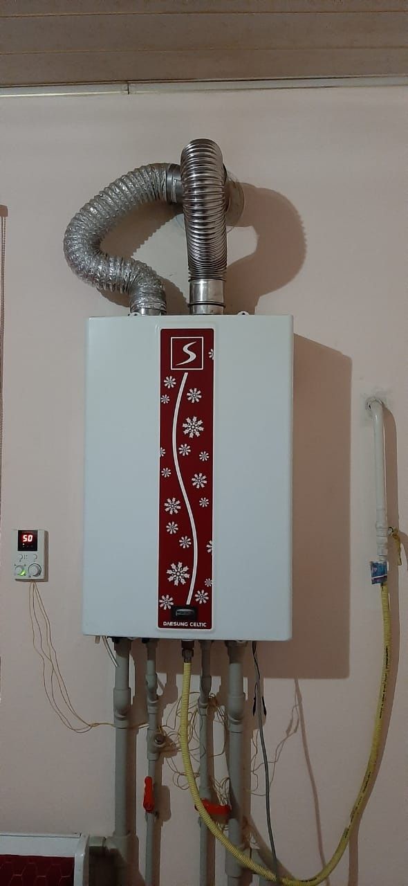 Газовый котёл жақсы состаянияда жердегі отын пешке ауыстыру себебімен