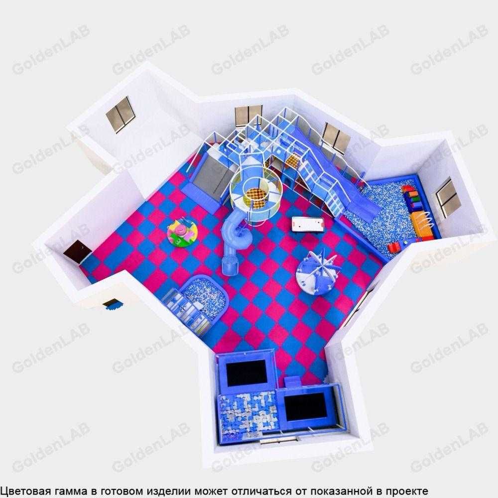 Детский лабиринт 280 м² | Детский парк, который сам себя рекламирует.