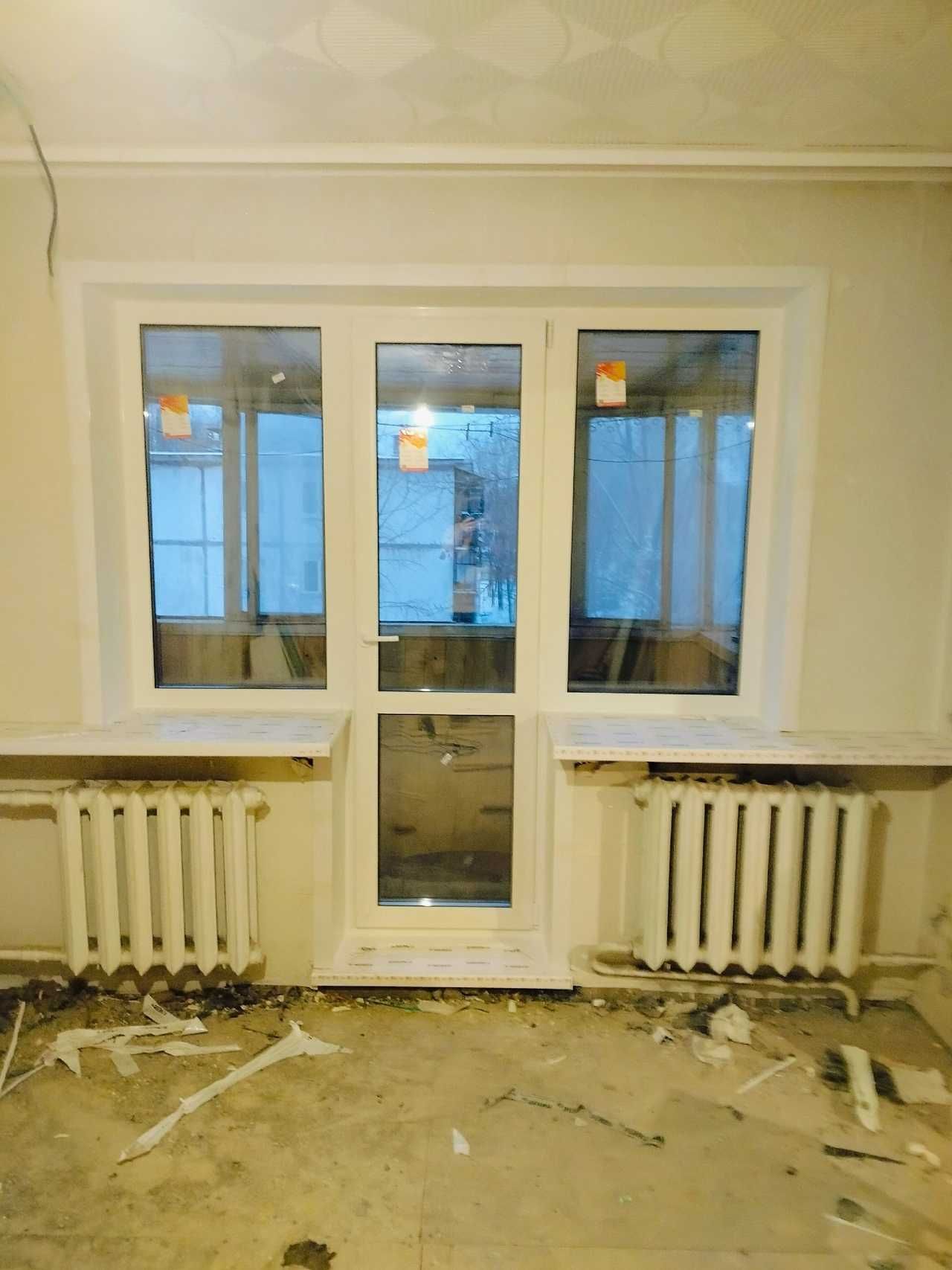 Пластиковые окна ПВХ двери ПОДОКОННИКИ откосы витражи перегородки