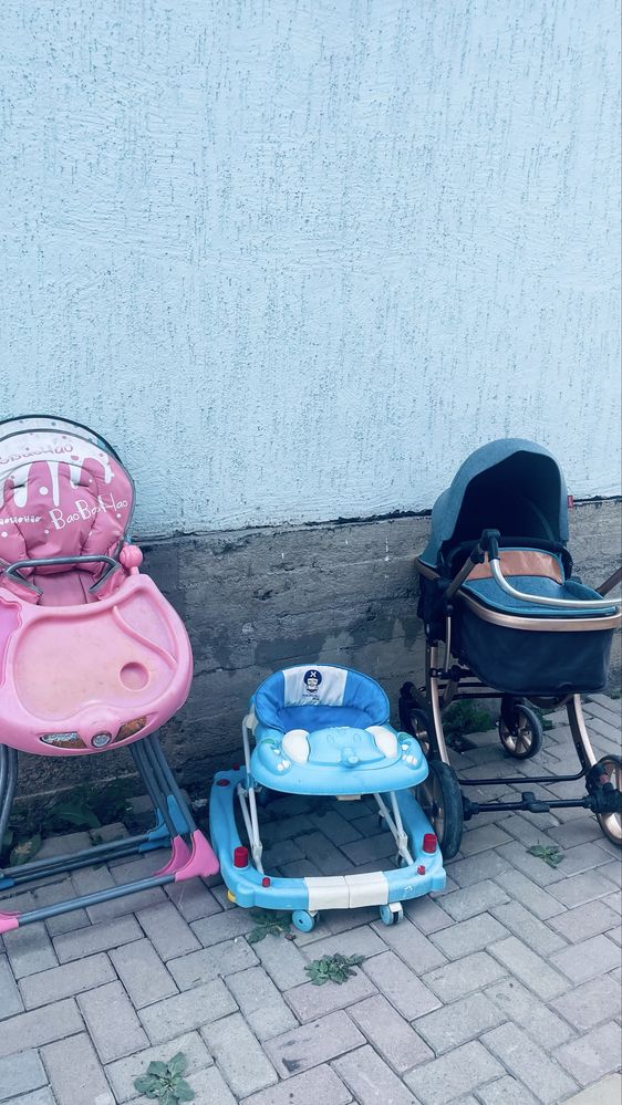 Балаларға арналған коляска және ходунок,детский орындық