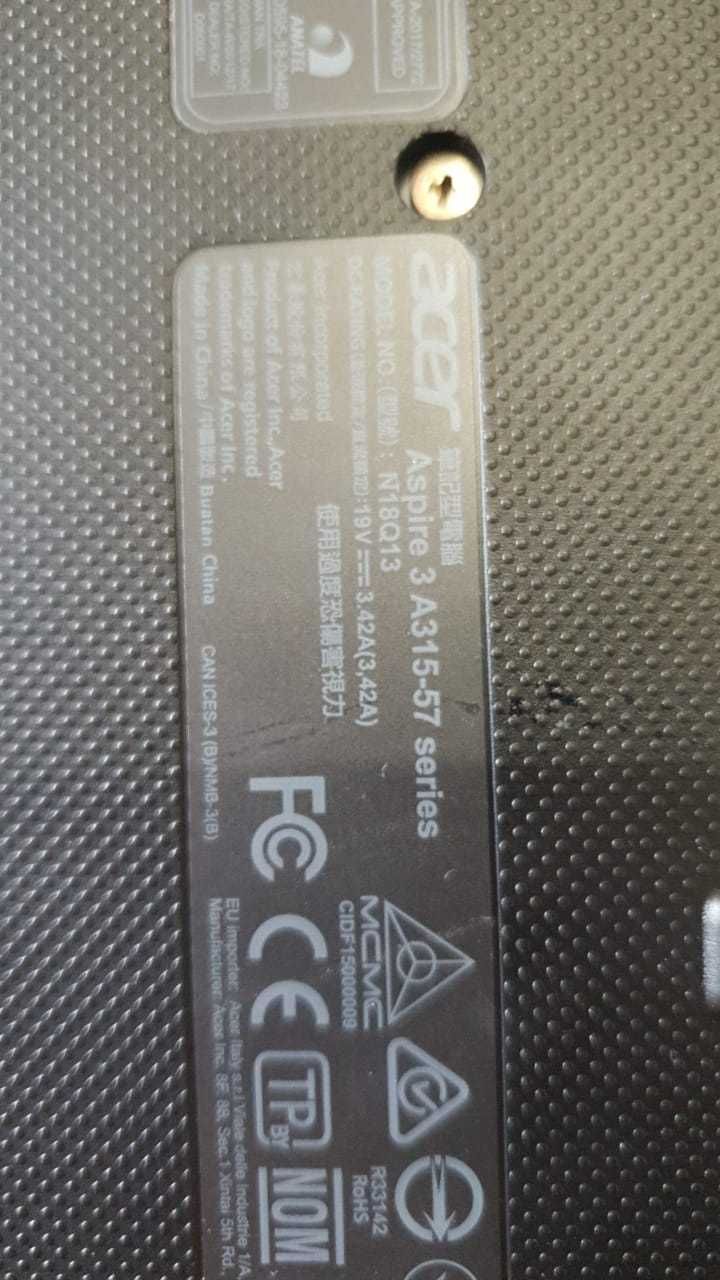 Продам ноутбук Acer Aspire 3 A315-57