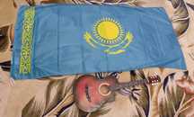 Качественный Казахстанский флаг