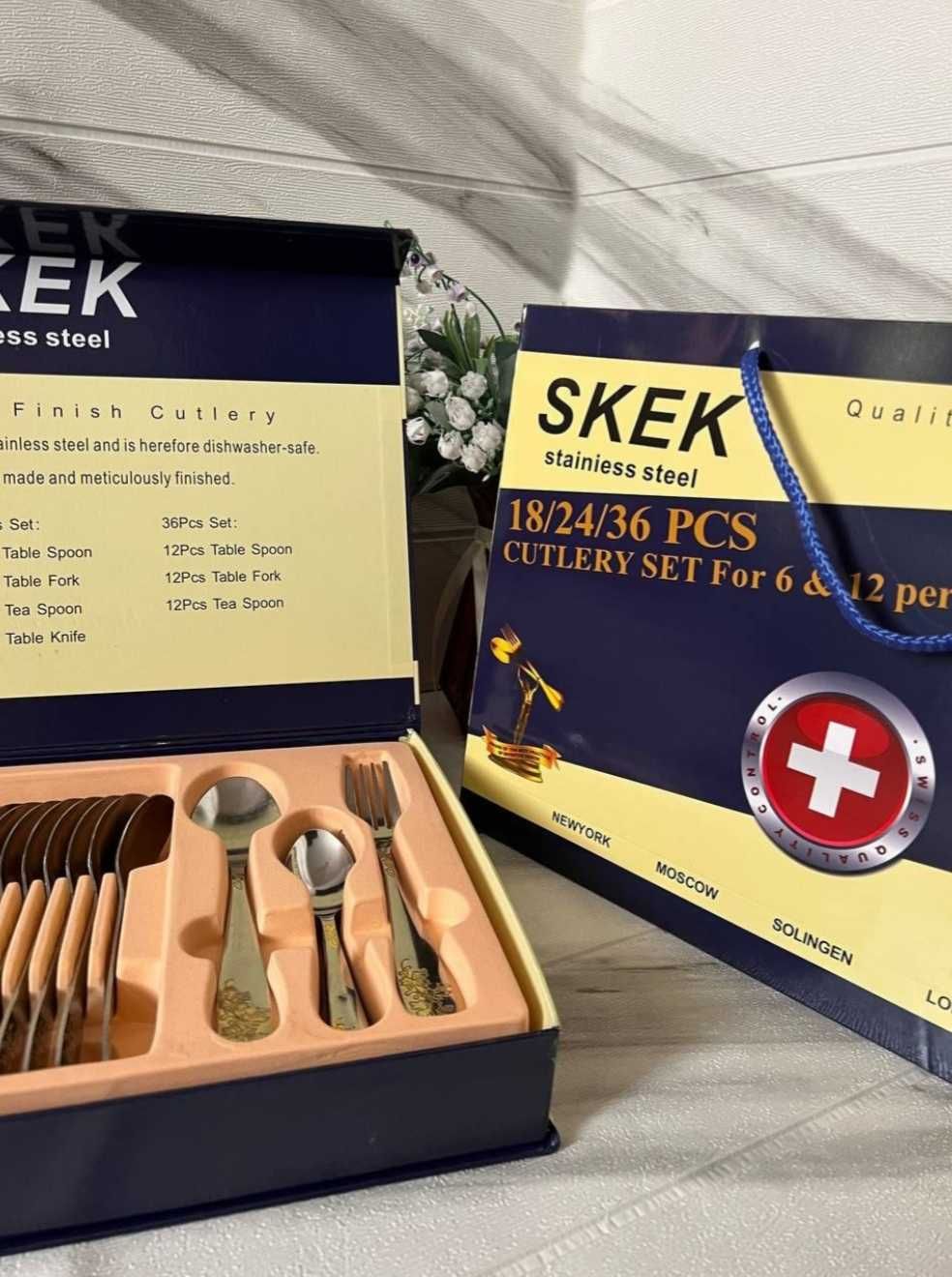 Набор столовых приборов Skek 36 шт, нержавеющая сталь