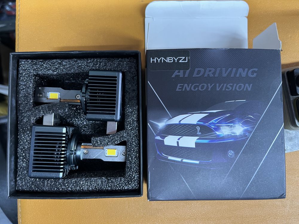 Led на штатнный ксенон D1S 4300K и Н7 лэйд.