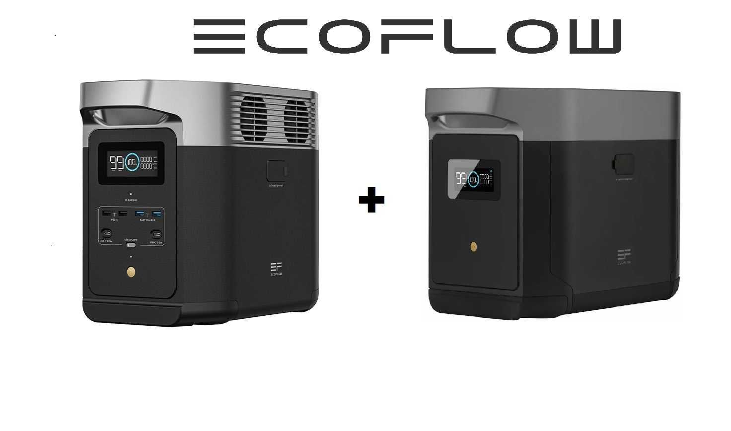 Комплект Портативная зарядная станция Ecoflow DELTA 2 + Extra Battery
