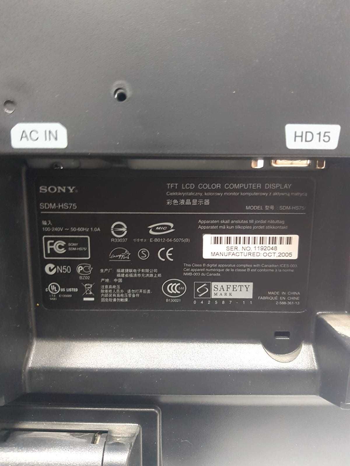 Монитор Sony SDM-HS75